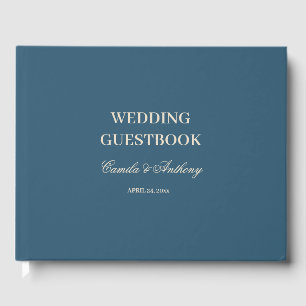 Libro De Visitas Boda blanco de la Marina
