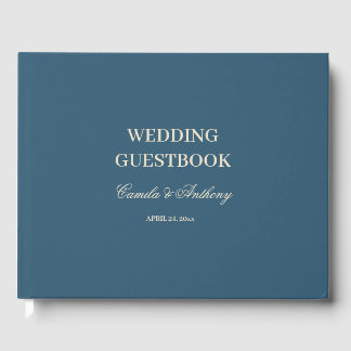 Libro De Visitas Boda blanco de la Marina