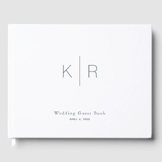 Libro De Visitas Boda blanco moderno Minimalista simple