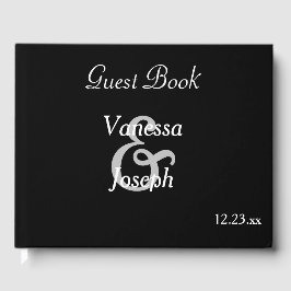Libro De Visitas Boda blanco negro
