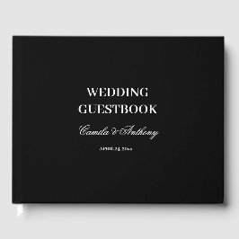 Libro De Visitas Boda blanco y negro