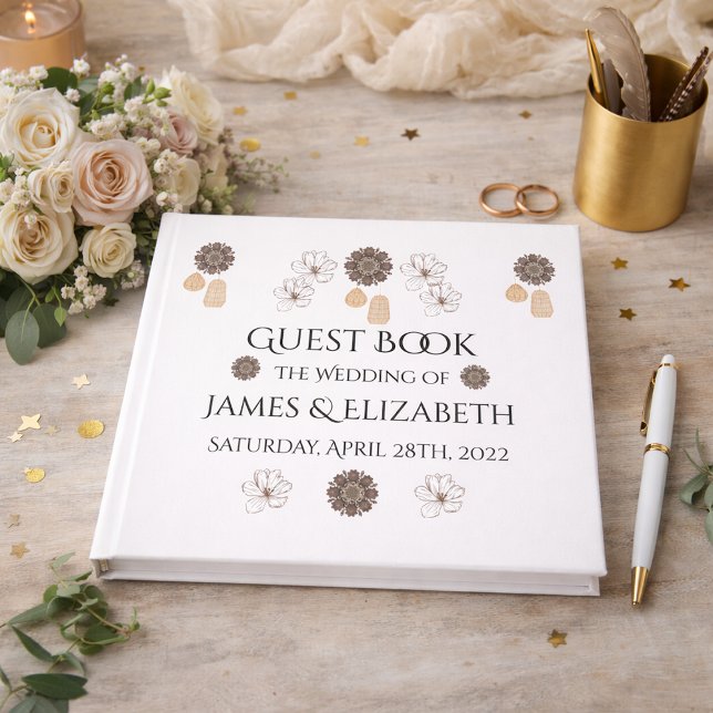 Libro De Visitas Boda Boho Floral Rústica  (Subido por el creador)