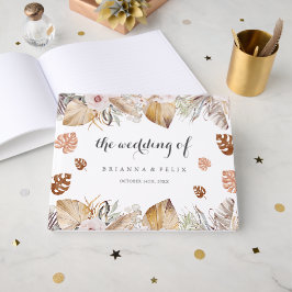 Libro De Visitas Boda Boho Neutral Rústica