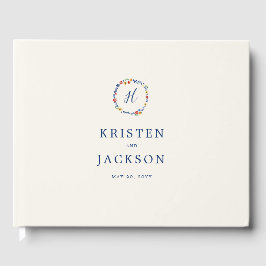 Libro De Visitas Boda Borroidered Florals
