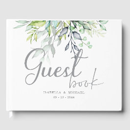 Libro De Visitas Boda Botánico Elegante