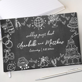 Libro De Visitas Boda caprichoso de la mano