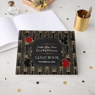 Libro De Visitas Boda Casino Vegas Roaring 20s Gatsby Art Deco