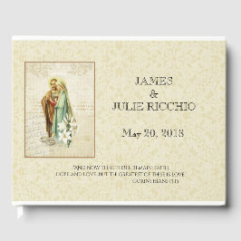 Libro De Visitas Boda católica tradicional bendecida Virgen María