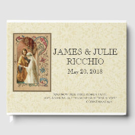Libro De Visitas Boda católica tradicional bendecida Virgen María