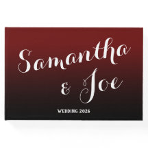 Boda con efecto Ombre Burgundy y Negro
