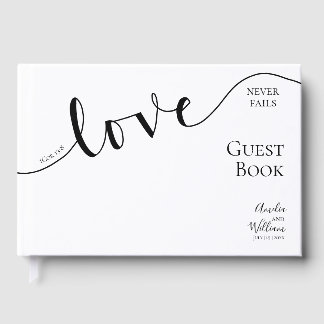 Libro De Visitas Boda, Cristiano, Simple, Elegante, Tipografía,