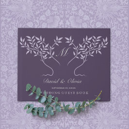 Libro De Visitas Boda de árbol de berenjenas de vida