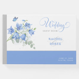 Libro De Visitas Boda de Bellflower Azul