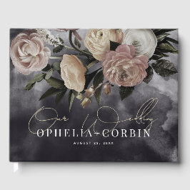 Libro De Visitas Boda de Bouquet Smokey Dark Black Rose