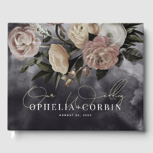 Libro De Visitas Boda de Bouquet Smokey Dark Black Rose