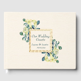 Libro De Visitas Boda de Cala Blanca Lilies y Eucalipto