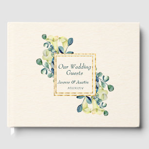 Libro De Visitas Boda de Cala Blanca Lilies y Eucalipto