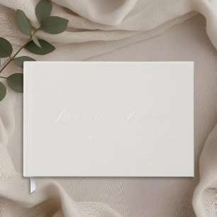 Libro De Visitas Boda de Caligrafía Elegante Moderna