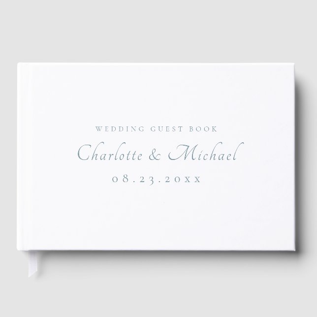 Libro De Visitas Boda de Caligrafía Moderna Elegante (Anverso)