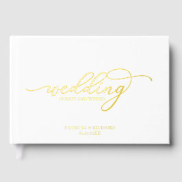 Libro De Visitas Boda de Caligrafía Moderna y Elegante