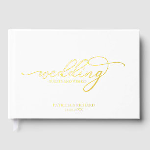 Libro De Visitas Boda de Caligrafía Moderna y Elegante