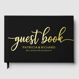 Libro De Visitas Boda de Caligrafía Simple y Elegante
