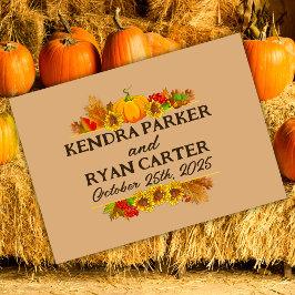 Libro De Visitas Boda de cosecha de otoño de agricultores