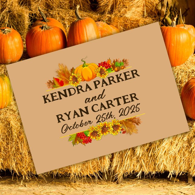 Libro De Visitas Boda de cosecha de otoño de agricultores (Subido por el creador)