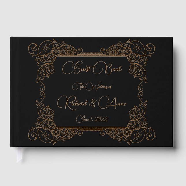 Libro De Visitas Boda de cosecha Romántica Steampunk Fairytale (Anverso)