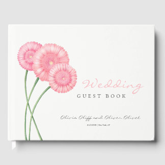 Libro De Visitas Boda de crisantemo de color
