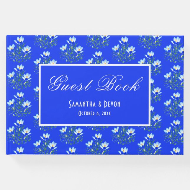 Libro De Visitas Boda de cruces azules (Anverso)