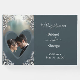 Libro De Visitas boda de cuadros decorativos de arte azul polvorien