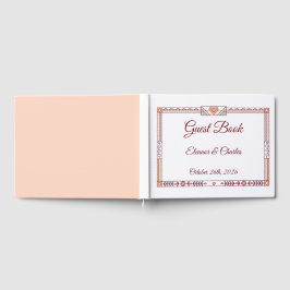 Libro De Visitas Boda de cuento de Art Deco