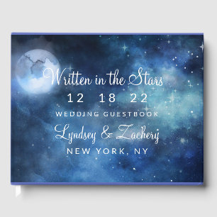 Libro De Visitas Boda de estrellas de galaxia celestial del cielo l