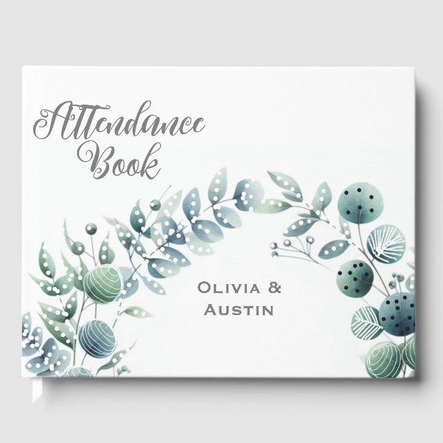 Libro De Visitas Boda de Eucalipto (Anverso)