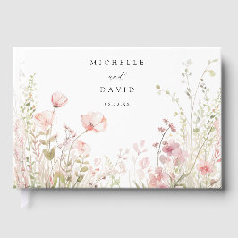 Libro De Visitas Boda de Flor Silvestre Delicada