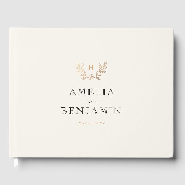 Libro De Visitas Boda de Flores de Cosecha (Anverso)