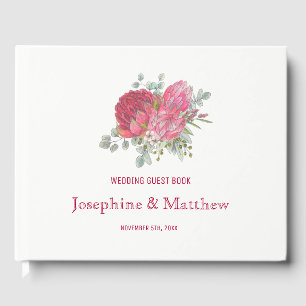 Libro De Visitas Boda de flores Protea
