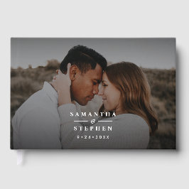 Libro De Visitas Boda de Foto Minimalista Moderna