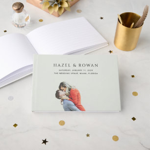 Libro De Visitas Boda de Foto Simple Moderna