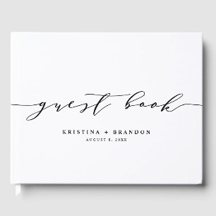 Libro De Visitas Boda de fotografías de escritura Minimalista moder