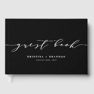Libro De Visitas Boda de fotografías de escritura Minimalista moder