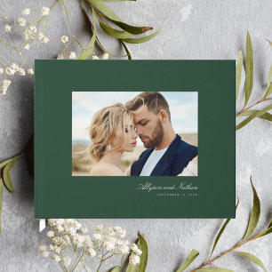 Libro De Visitas Boda de fotografías de escritura simple y elegante