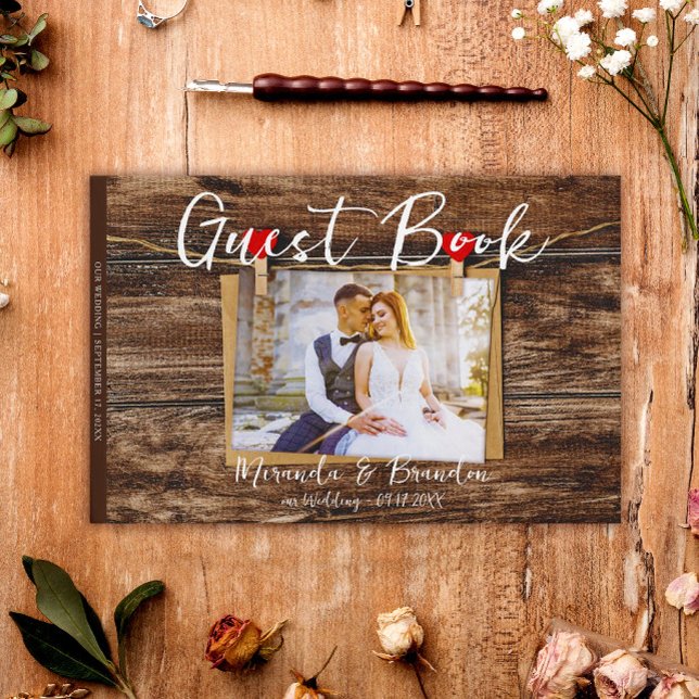 Libro De Visitas Boda de fotos de Rustic Wood (Subido por el creador)
