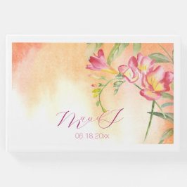 Libro De Visitas Boda de Freesia Tropical