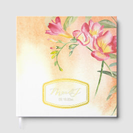 Libro De Visitas Boda de Freesia Tropical