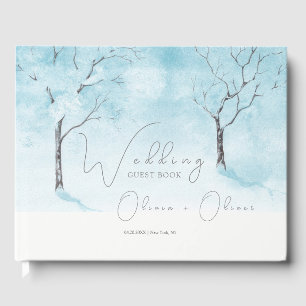 Libro De Visitas Boda de frescura de invierno
