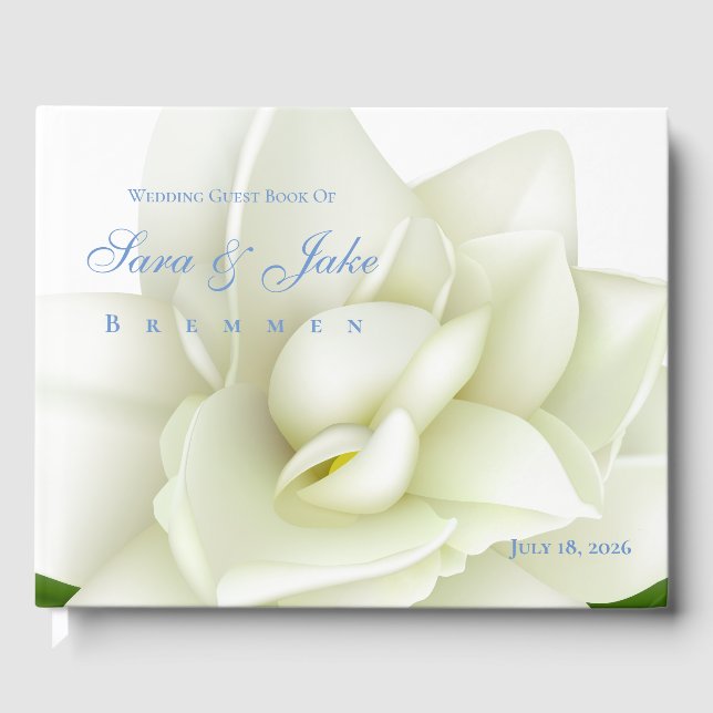Libro De Visitas Boda de Gardenia Blanca (Anverso)