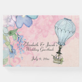 Libro De Visitas Boda de globo aerostático Vintage