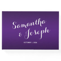 Boda de gradiente púrpura real